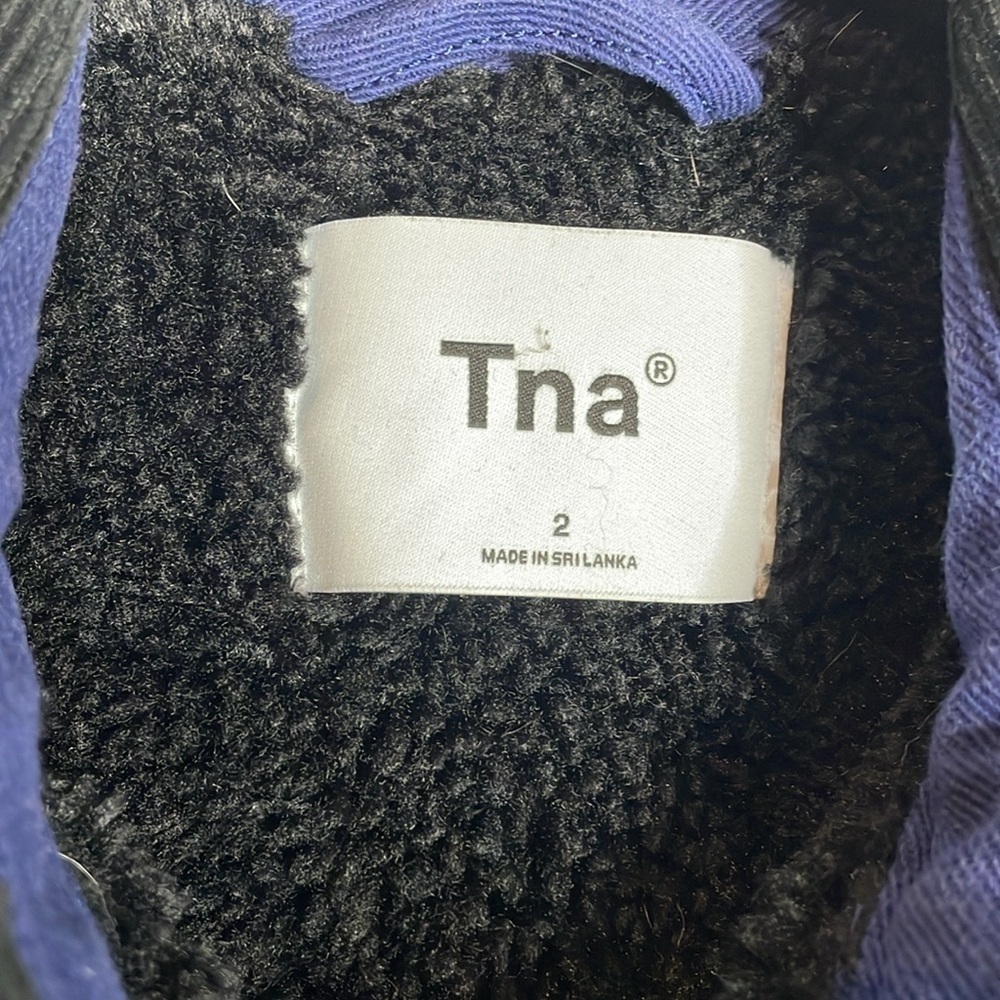 TNA | Women’s Blue Turner Shirt Jacket Lined Thick Material Size 2 Medium - Picture 4 of 7